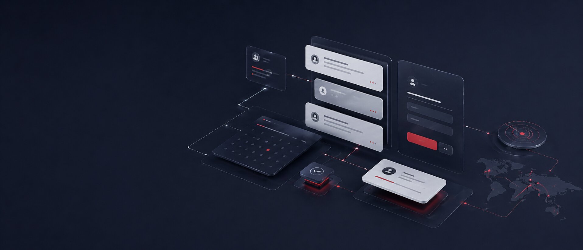 EYG Soft iletişim sayfası için bağlantı odaklı hero görseli