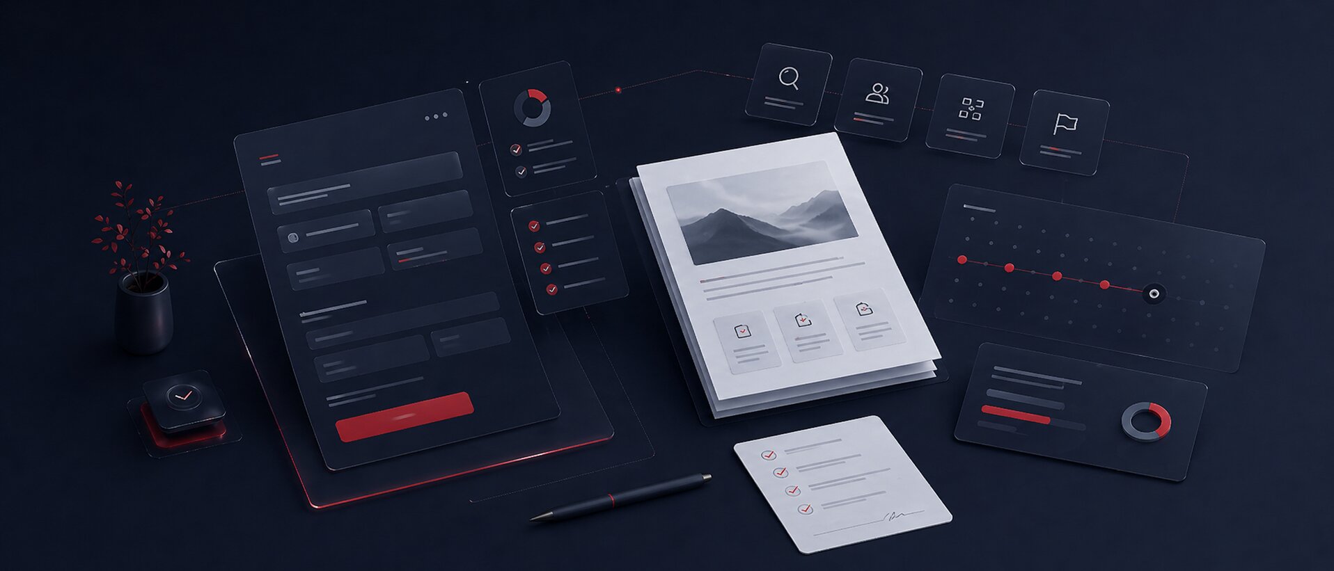 EYG Soft teklif sayfası için planlama odaklı hero görseli